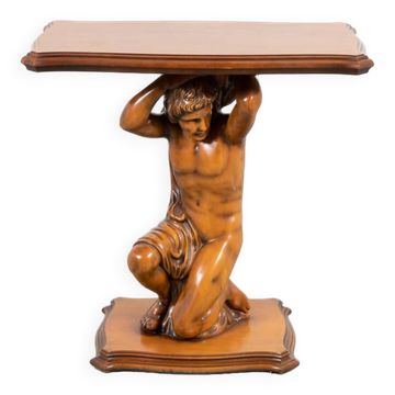 Table d'appoint sculpturale de design italien des années 1970
