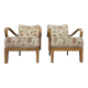 Pair of vintage Scandinavian armchairs from the 60s-70s.