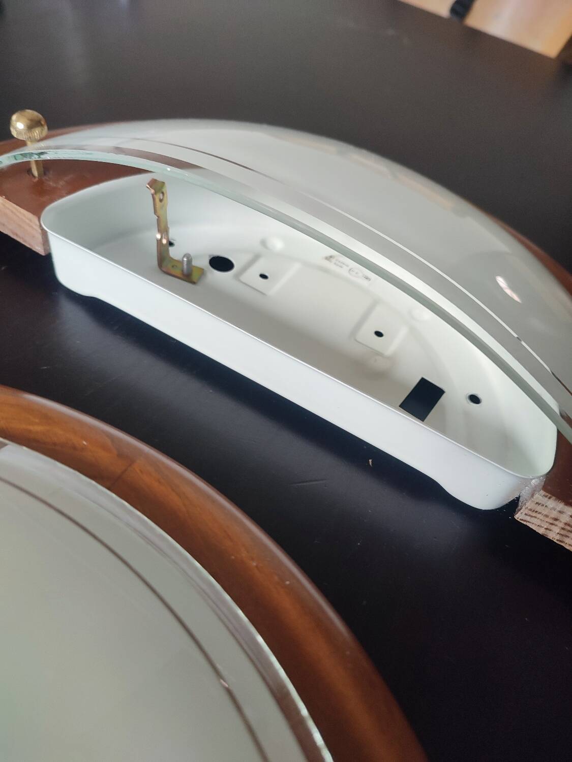 Wood glass wall lights