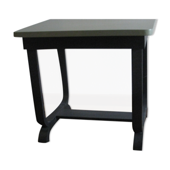 Small art deco style table with flap top shelf