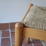 4 vintage straw chairs