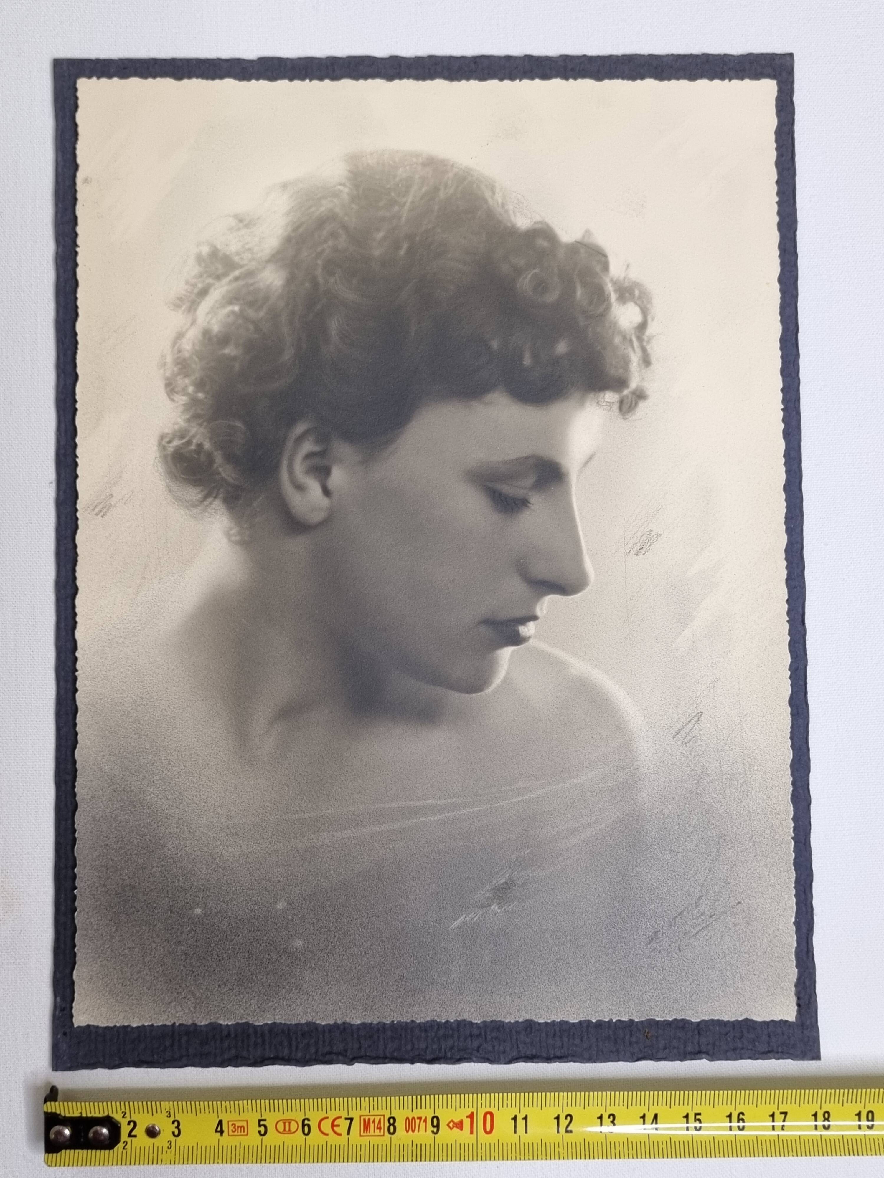 Photographie d'art, portait début XXème, 18 x 24 cm