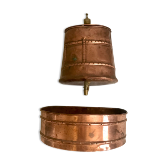 19th century copper water fountain