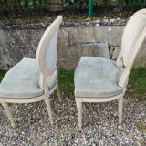 Série de 4 Chaises anciennes style louis xvi
