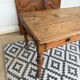 Antique pine desk - turned legs