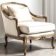 Fauteuil classique en bois massif