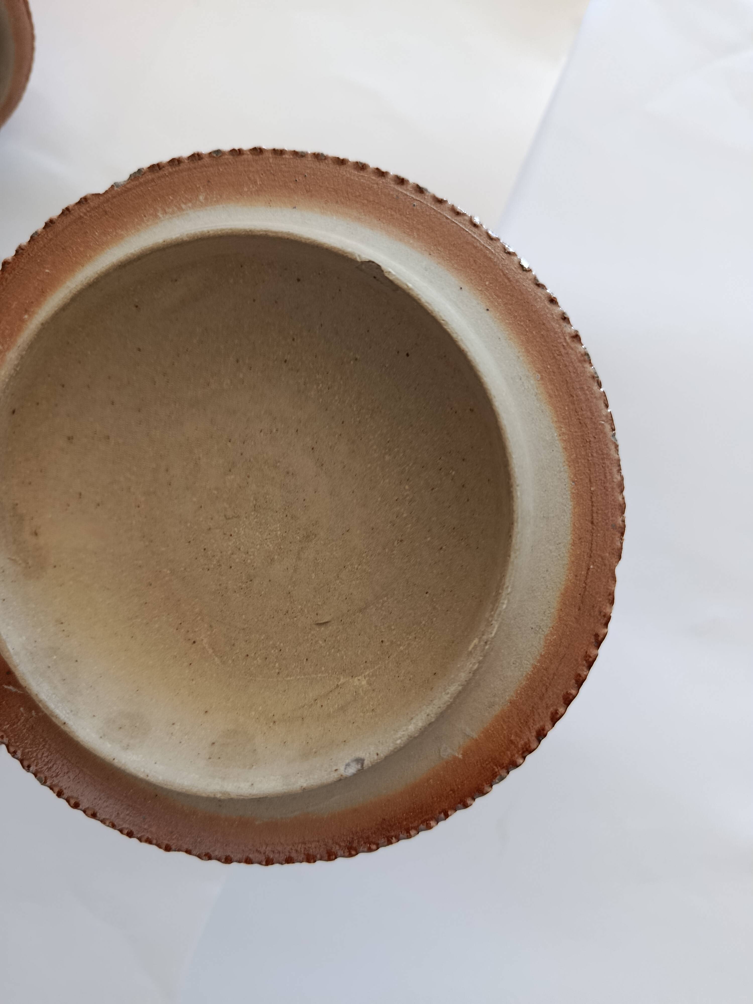 Pot à tabac en grès vernissé