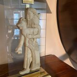 Egyptian style brass lamp