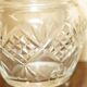 Vintage pair of cut glass Art Deco decanters circa 1930.