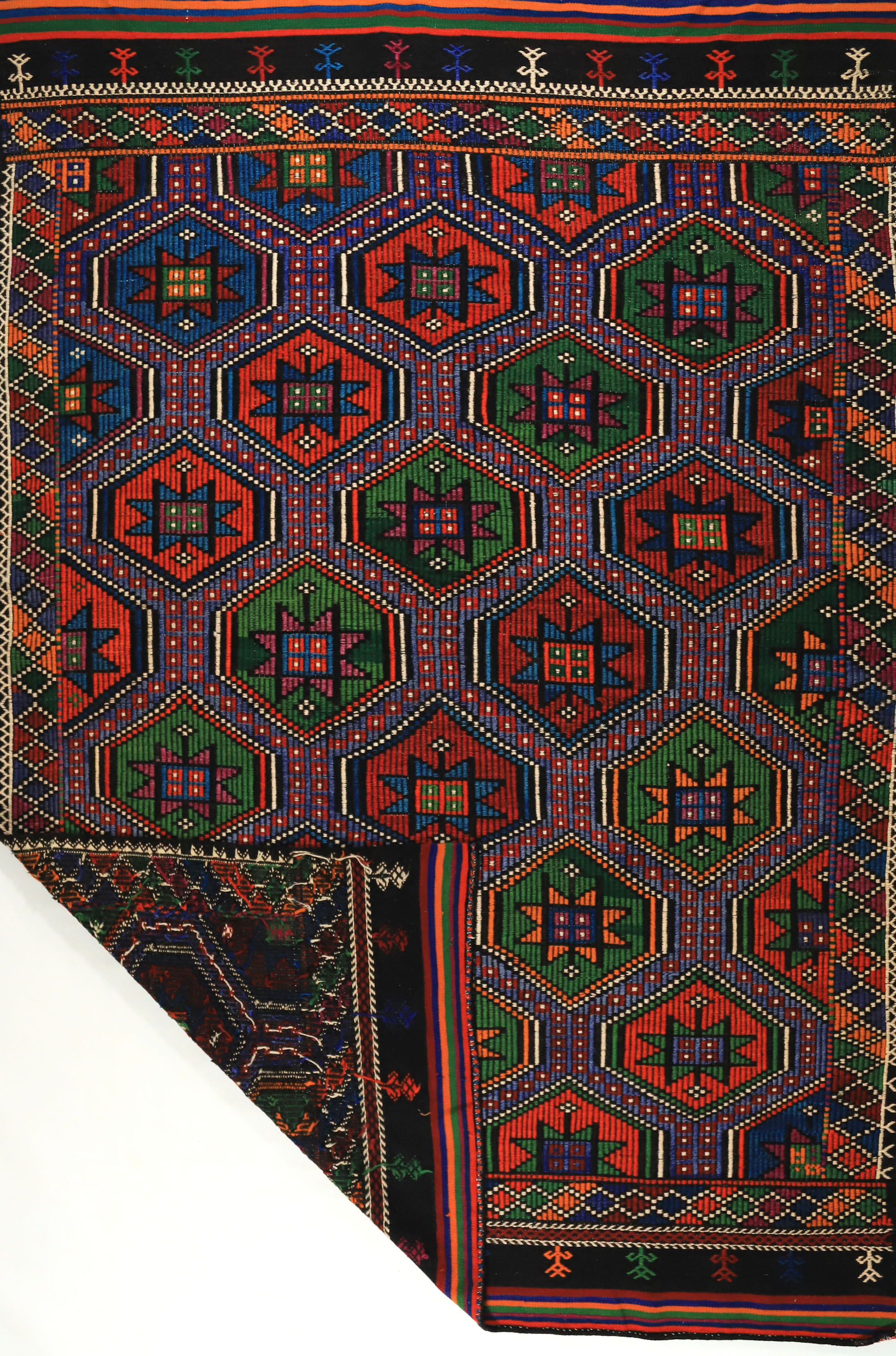 Anatolian handmade kilim rug 316 cm x 194 cm