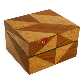 Marquetry jewelry box