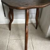 Olivewood tripod stool