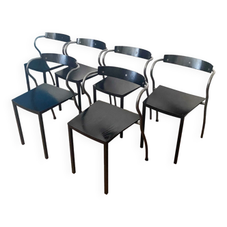 Lot de 6 chaises Rio par Pascal Mourgue