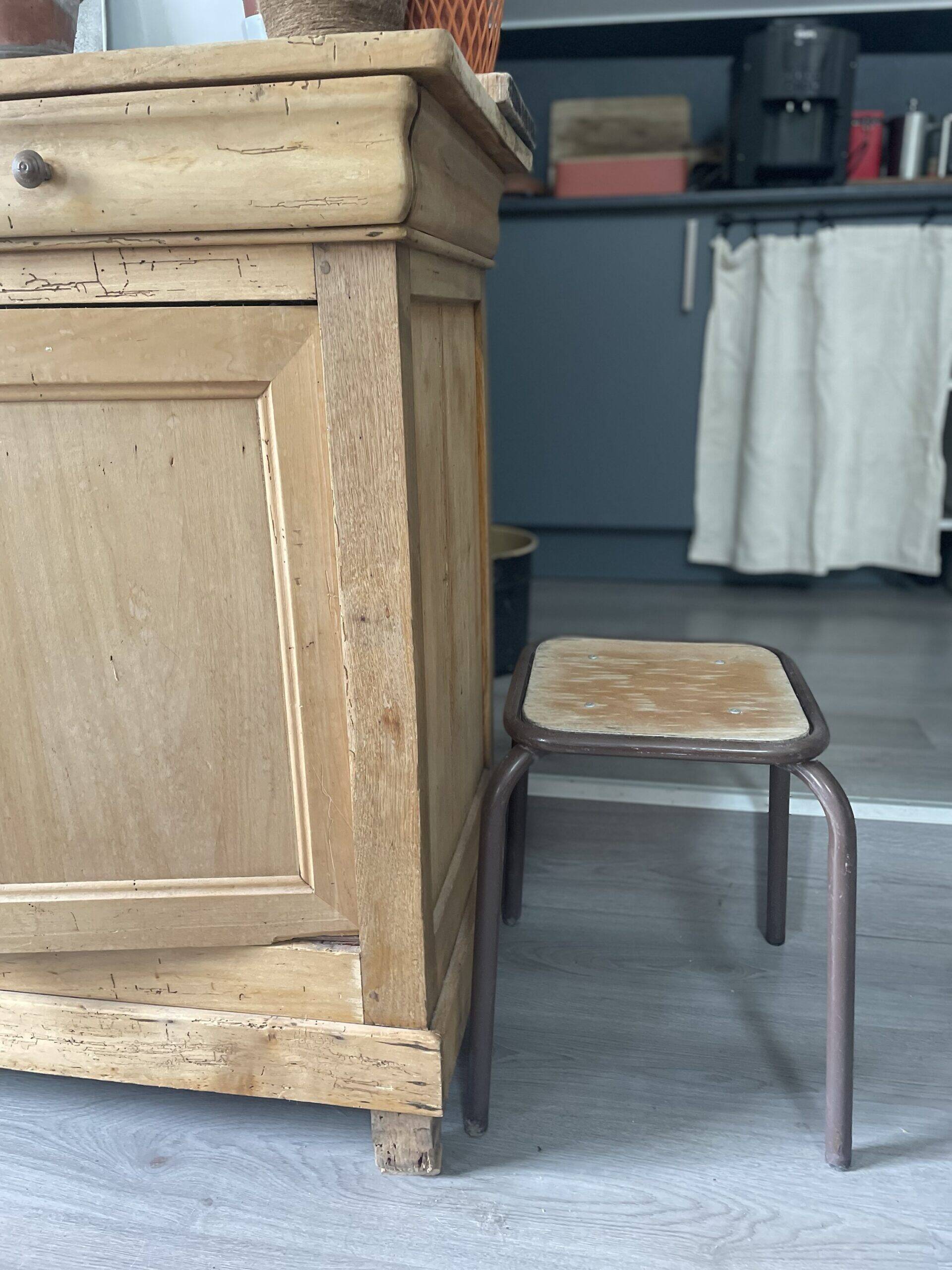 Three workshop stools