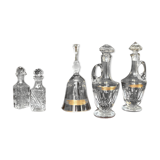 Ensemble en cristal Moser
