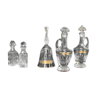 Ensemble en cristal Moser