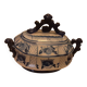 Gzhel porcelain sauce boat russia