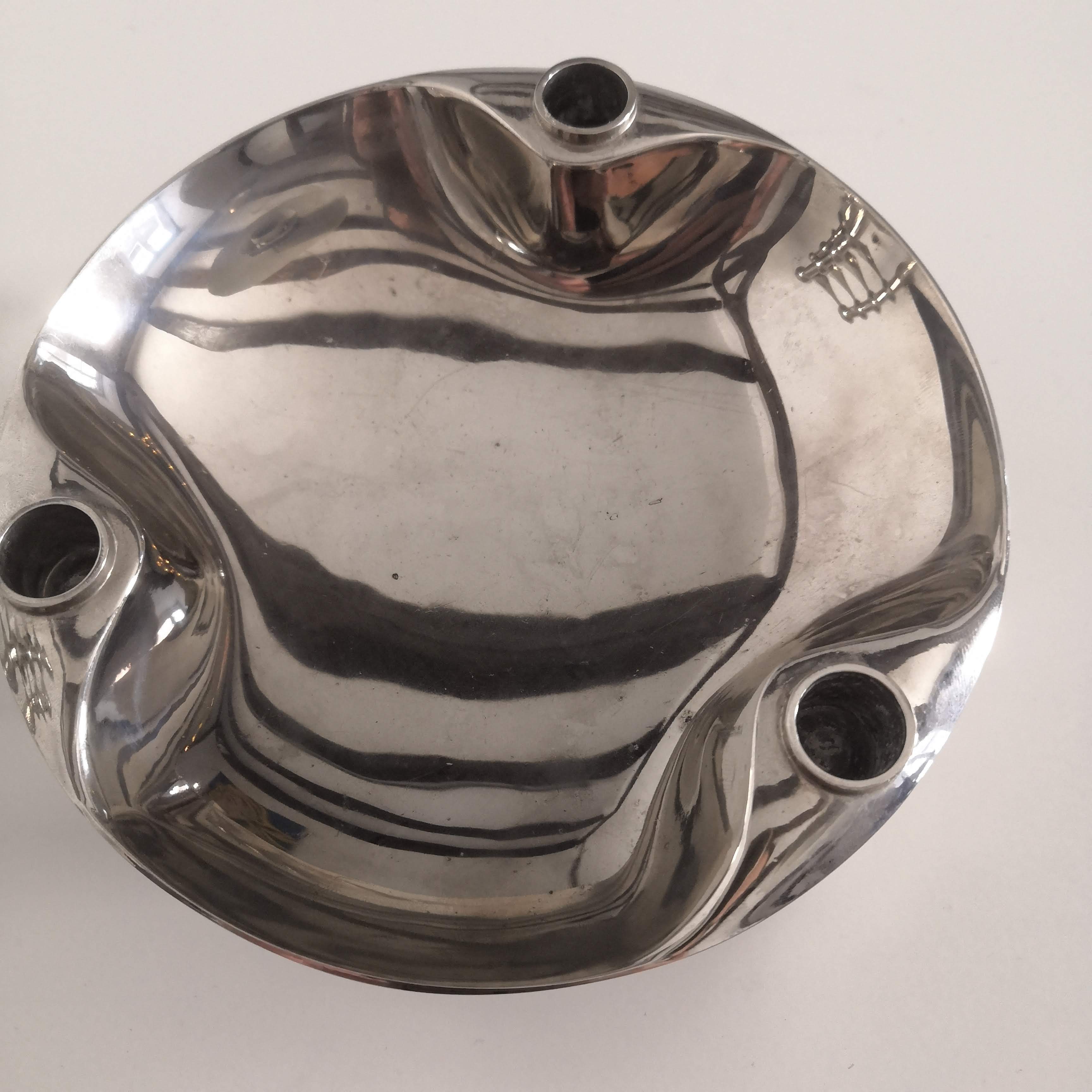 5 modular candle holders and a Nagel cup