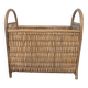 Wicker and rattan magazine rack