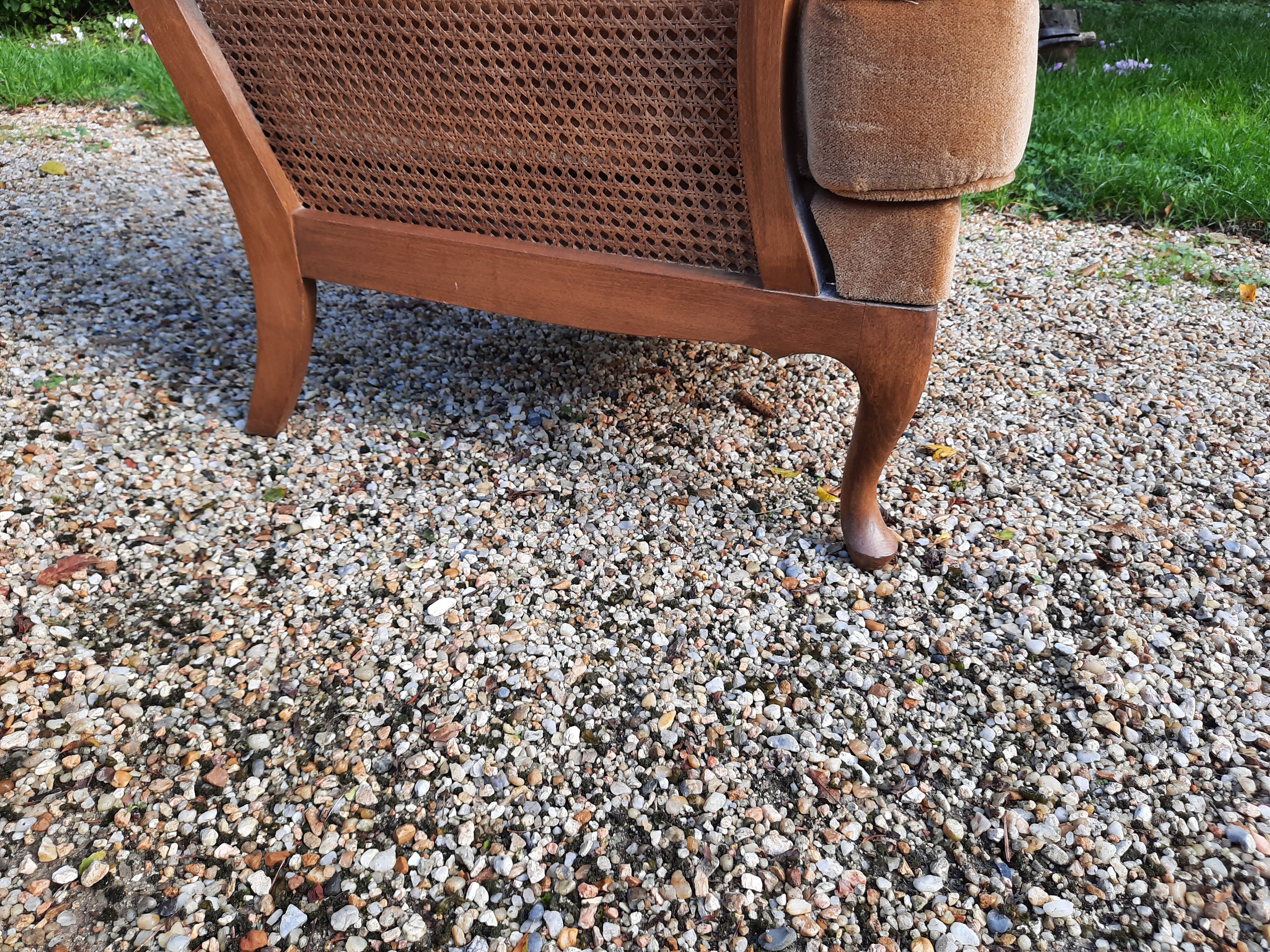 Set of 2 english canne chairs