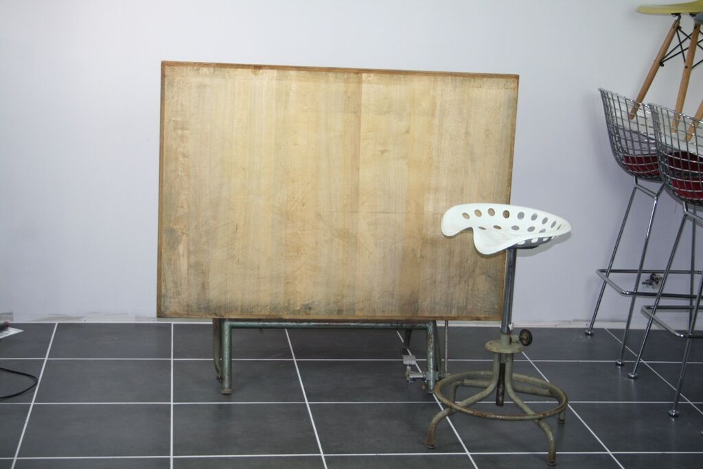 Table foldable architect drawing Sautereau years 50