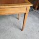 Bureau plateau cuir avec 2 tiroirs en merisier