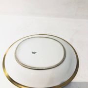 Petit vide-poche en biscuit blanc émaillé doré – Portugal ?