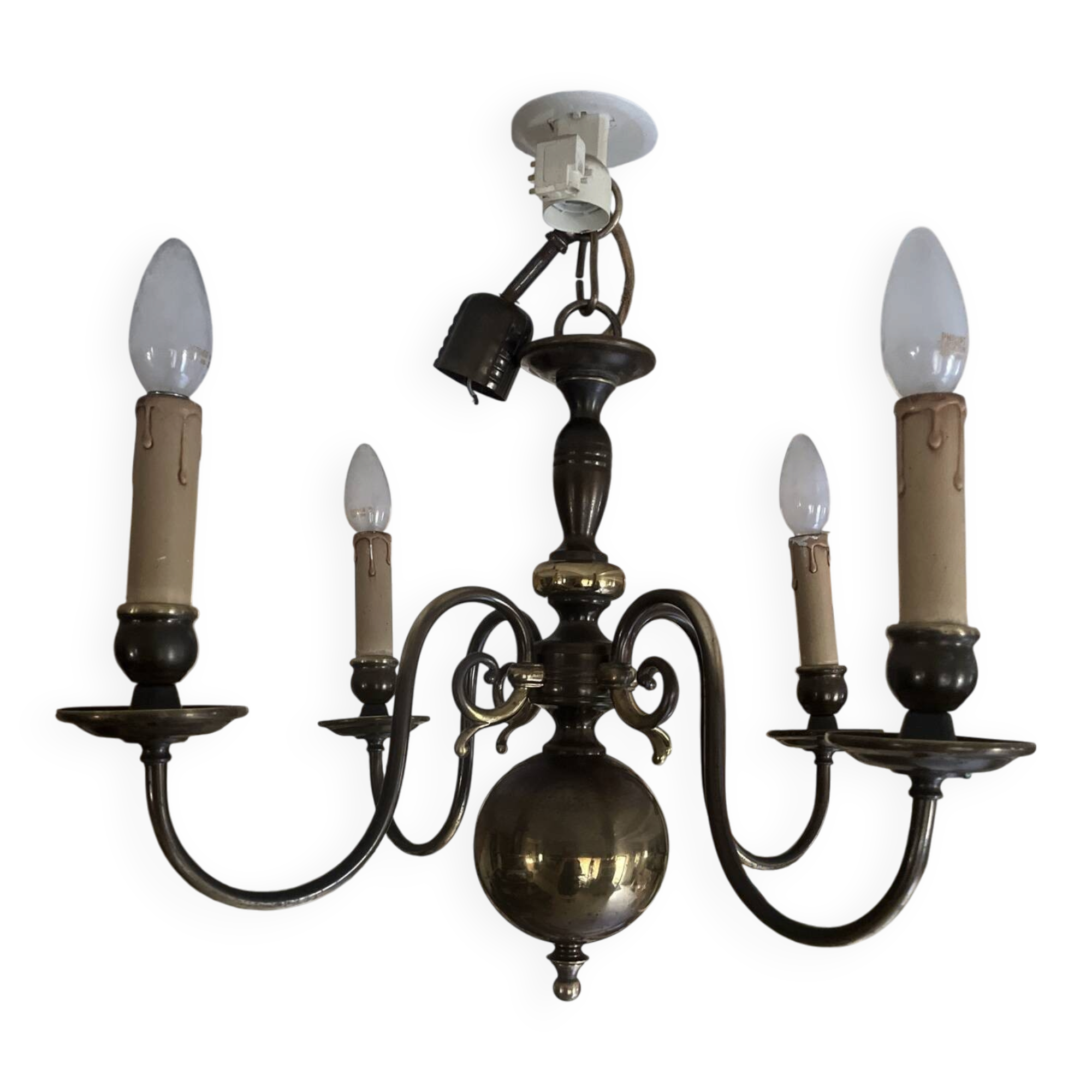 Lustre style Hollandais 4 branches