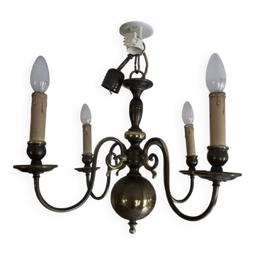 Lustre style Hollandais 4 branches