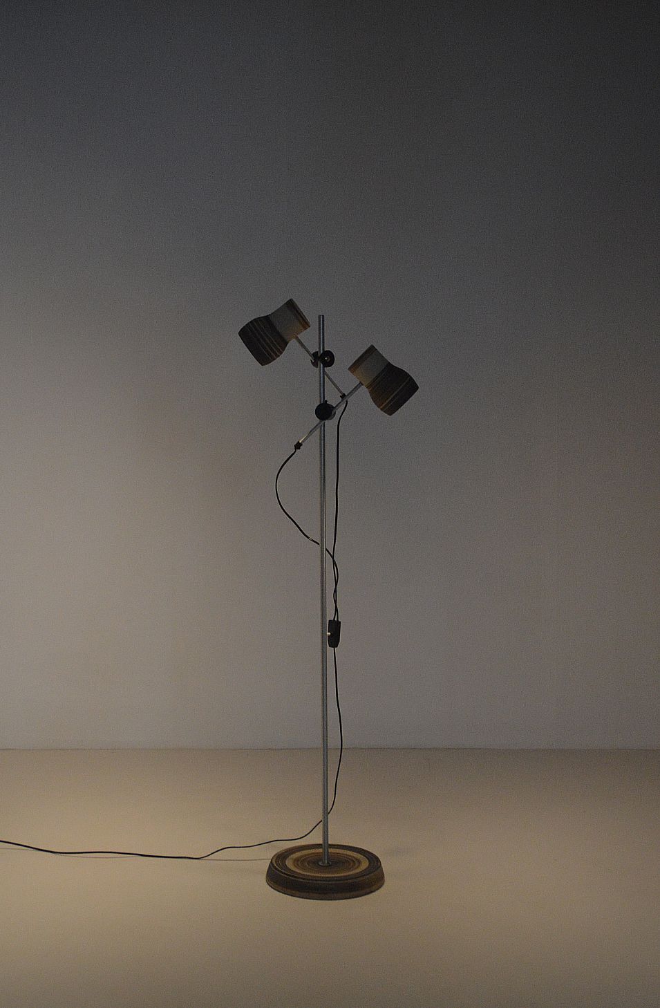 Danish ceramic floor lamp by Lyskaer Belysning, 1970s