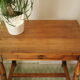 Antique walnut side table