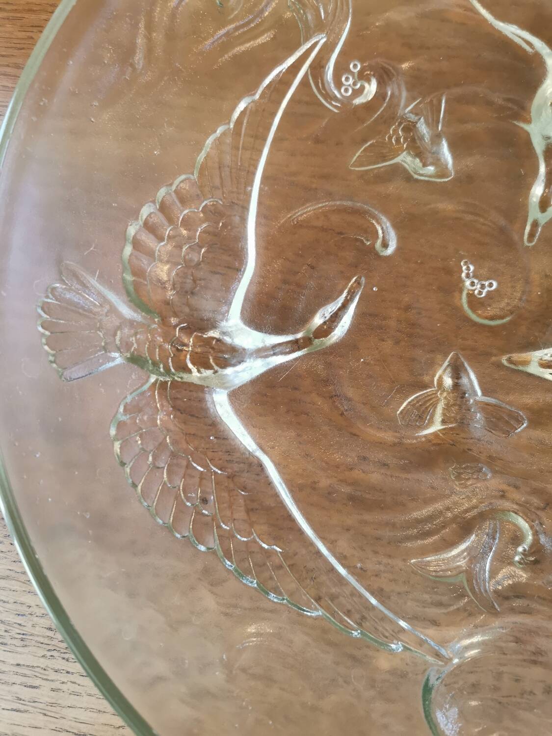 Art deco cup in pressed glass paste