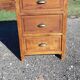 Table de metier drapier pin 5 tiroirs