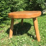 Brutalist oak coffee table