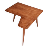 Irregular Shaped Cherrywood Veneer Coffee Table Attr. to Gio Ponti, Italy