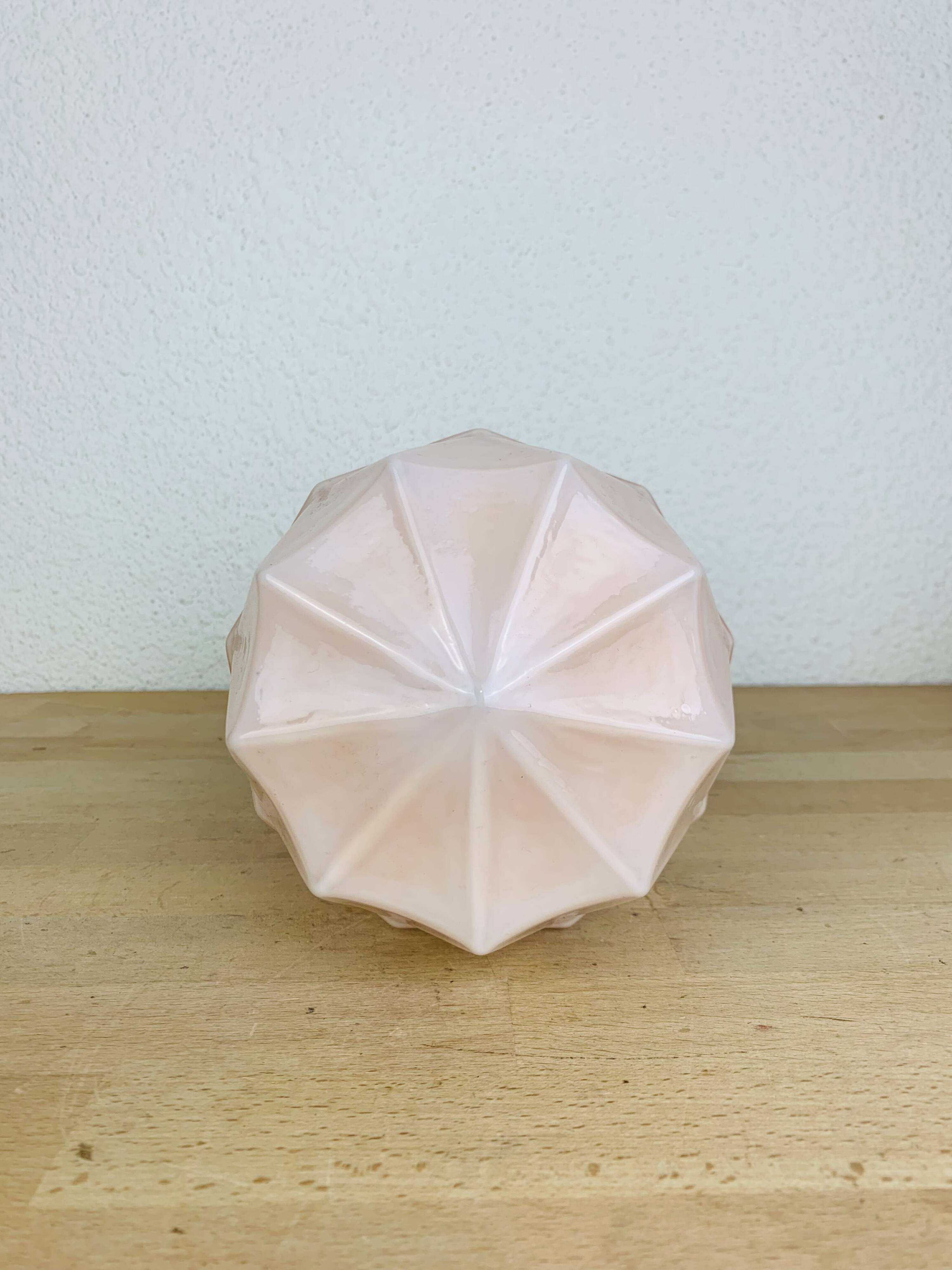 Art Deco pink opaline wall light, 1930/1940, ceiling light