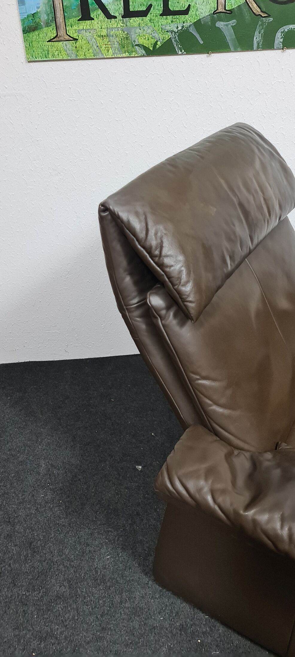 Vintage leather easy chair by Erpo