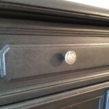 Buffet 2 portes "noir acier"