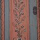 Rustic Farmhouse Folk Art Painted Bridal Cabinet dated 1806