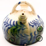 Rustic gurel with floral motifs