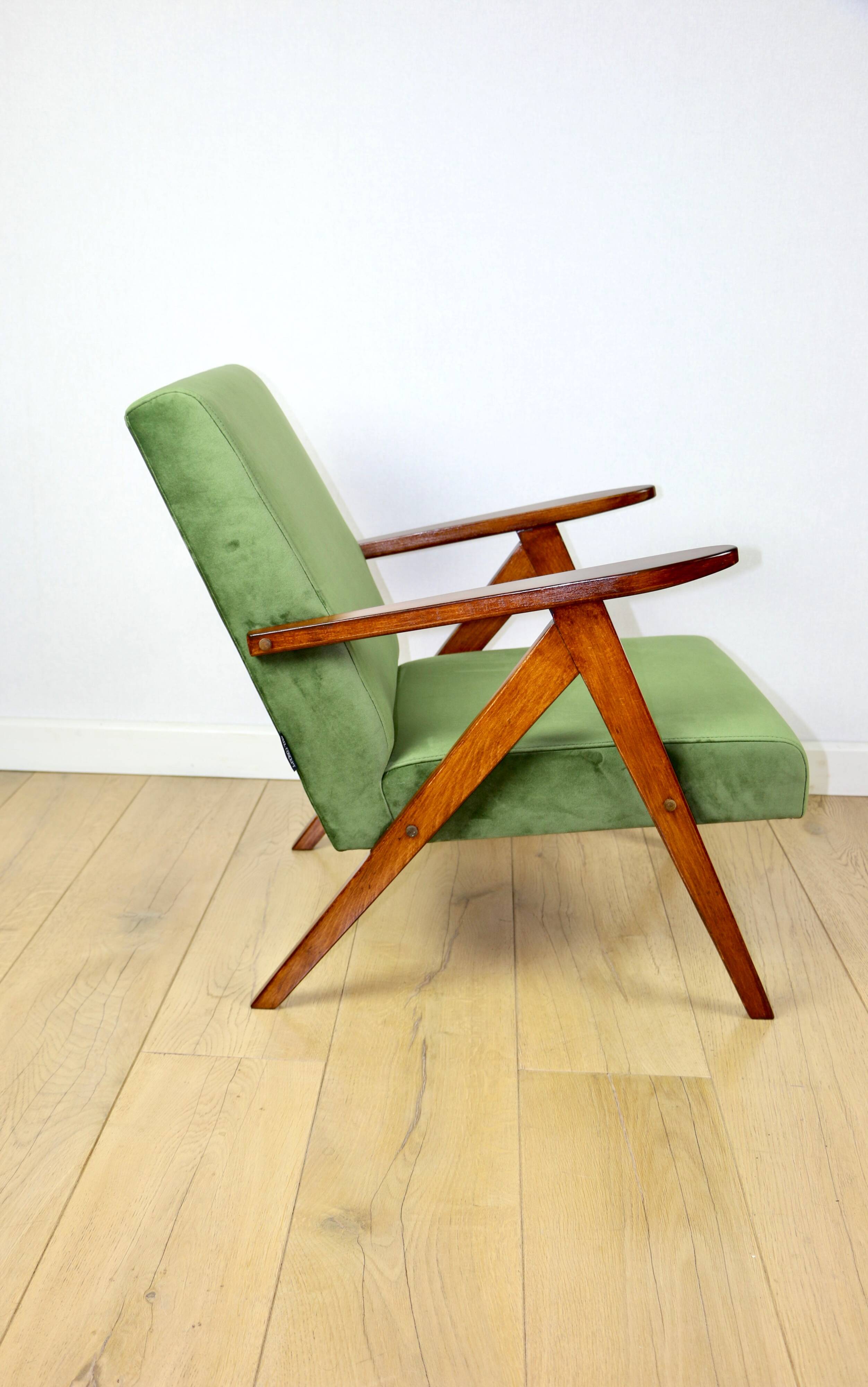 B-310 VAR armchair sea green olive velvet