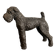 Antique Sculpture Airedale Terrier Welsh Regule Art Deco 1930