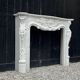 Louis XV style fireplace in Carrara marble circa 1980