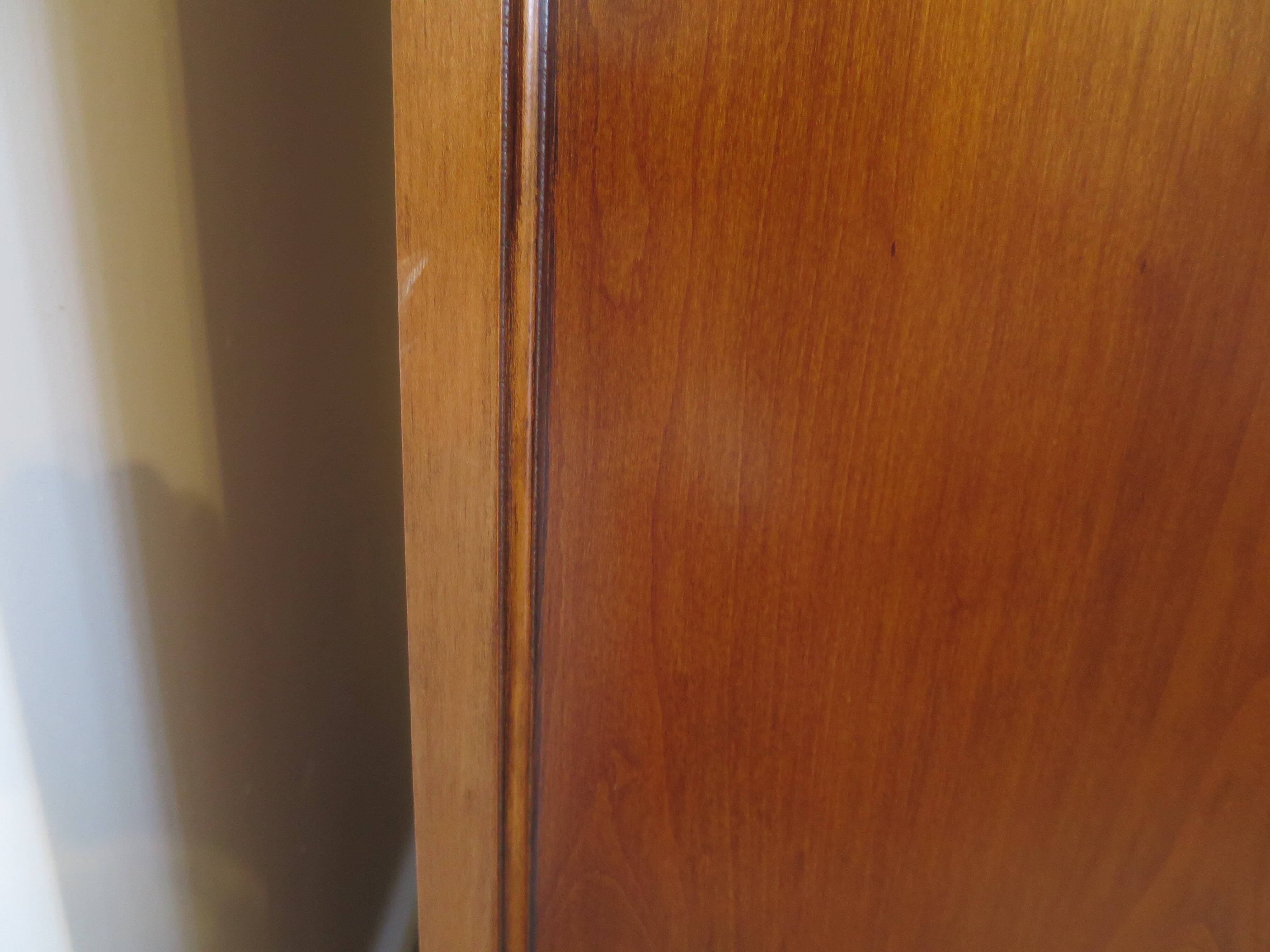 Rare Louis Philippe chest of drawers with 7 drawers from the 80s in cherry wood