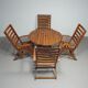 Ico Parisi garden seating set by Reguitti chairs / table