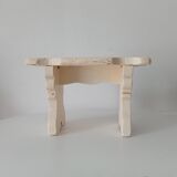 Antique carved solid wood stool