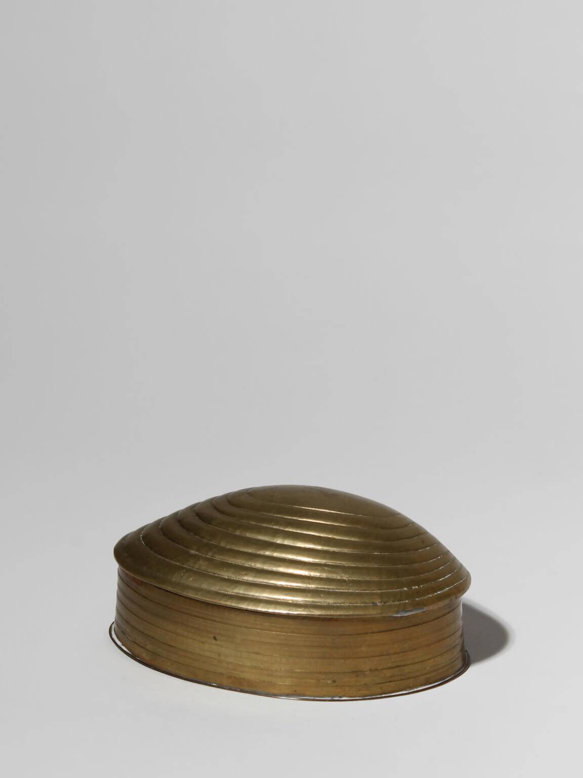 Brass Clamshell Trinket Box