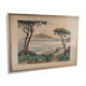Lithograph by Yves Brayer "Bay of Naples" with certificate of authenticity.