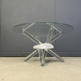 Murano glass arlequin coffee table by Maurice Barilone, 1980s