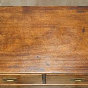 Commode de campagne militaire en acajou circa 1880